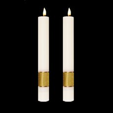 Gloria Gold Side Altar Candles SKU 69819